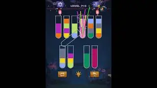 Water color sort puzzle level 713 ios android / Sort water color puzzle level 713 ios Apk #shorts
