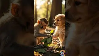 Monkey Story start |Real Friendship Between Monkey & Dog | #aivideo #ai #andrast