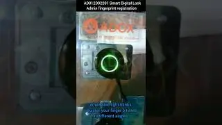 #Adox #digital #biometric #drawer #lock setup #Demo