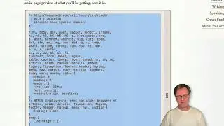 HTML CSS Site Creation - CSS Browser Reset