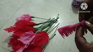 कपड्याचे शॉपिंग बॅग पासून फुलदाणी /how to make flowers 🌺🌿🌿 pot form clothes soping bags #lif plants 