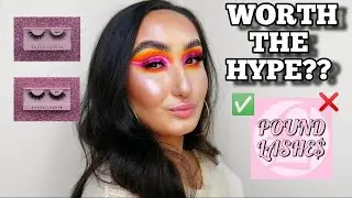 BEST AFFORDABLE LASHES?! POUND LASH REVIEW TRY ON HAUL | YOUTUBE 2020