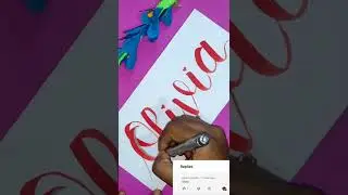 Lettering Olivia 🙂 #requested #name #calligraphy #lettering #shorts