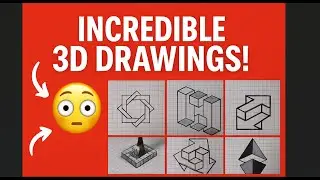 INCREDIBLE 3D DRAWINGS on Graph Paper! ✏️😮 Optical Illusions&ldquo;