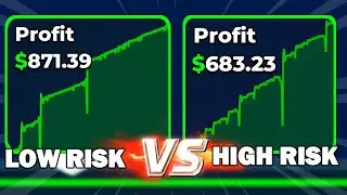 INSANE LOW RISK DICE STRATEGY VS HIGH RISK ON STAKE!!
