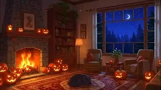 Snowy Cabin Fireplace ❄️🔥 Warm Winter Ambience for Sleep