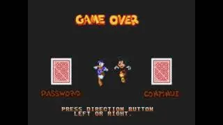 World of Illusion Sega Genesis Todos los Game Over y Continues
