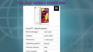 Top 10 4g mobile under 5000