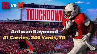Every run from Antwan Raymond versus Maryland - Rutgers Scarlet Knights Football