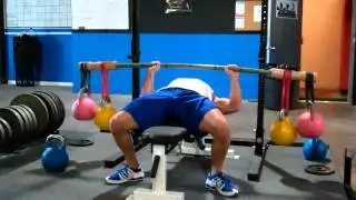 Bandbell Bamboo Bar Bench Press 110 x 15