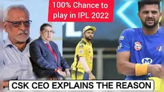 Suresh Raina have 100% Chance to play in IPL 2022.