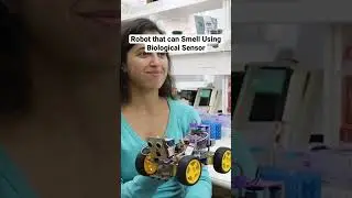 Robot that can Smell Using Biological Sensor #robot