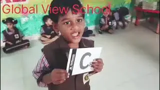 Identification of letters with their words by GVS LKG kids 