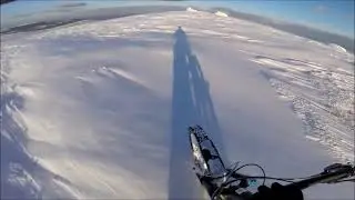 Djouce Mountain MTB in snow