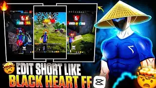 ✨ How To Edit Like @BlackHeartFF || Black Heart Ff Text Editing Tutorial On Capcut 🤯