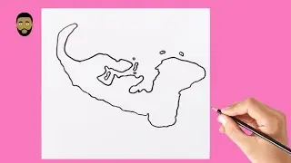 How to draw map of Tonga step by step