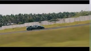 Batmobile Lamborghini Huracan on the Kari Motor Speedway