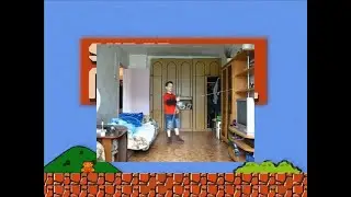 Парень с палкой поёт песню (Марио)-угар монтаж