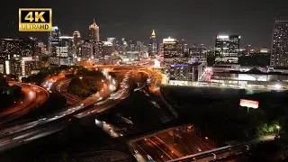 4K Cityscape Timelapse | Soothing Ambient Music & Urban Skyline Loop