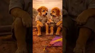 Poor Puppy&rsquo;s Hard Work for His Little Brother | Emotional Story#sad #love #EmotionalStory