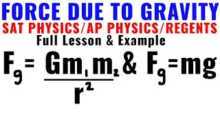 Force Due To Gravity Video Lesson & Example (SAT Physics/AP Physics 1/Regents Physics)