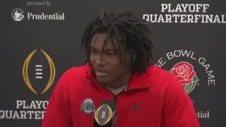 Ohio State WR Jeremiah Smith talks about performance this season, challenge of beating Oregon