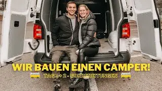 WIR BAUEN EINEN CAMPER! | VW T6 Hochdach Van Ausbau | Vom Transporter zum Camper Van #01