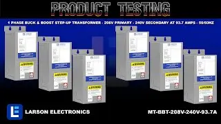 1 Phase Buck & Boost Step-Up Transformer - 208V Primary - 240V Secondary at 93.7 Amps - 50/60Hz