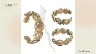 Chanel CC Medallion Coin Cuff Bracelet | The Relux