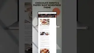 Chocolate Sweets & Pastry Shop WordPress Theme + AI