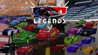 Cars Legends with many Racers in diferent racing places (Radiator Springs, Piston Cup,Stadium Races)