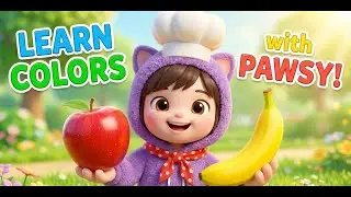 Learn Colors for Toddlers | Fruits with Pawsy 3D Animation | Red & Yellow |Pawsy's Fruit Colors
