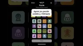 Agent 301 puzzle today 4 February |  Agent 301 daily combo card | Agent 301 telegram #agent301puzzle