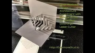 Abstract Origamic Architecture Experiment w/Oblique Folds