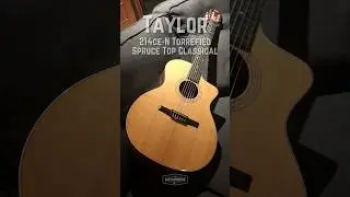 ❤️&zwj;🔥 Taylor 214ce N Torrefied Spruce Top Classical #evh #terrifiedtorrified GuitarNiche.com #shorts