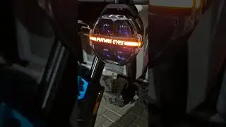 future eyes x100 lights on cfmoto mt 450 adv motorcycle adventure offroad