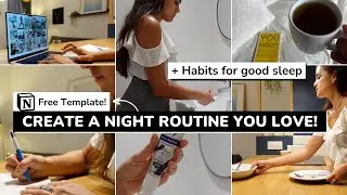 My Night Routine | Science-based Habits to Sleep Better | Create your routine with a Notion template
