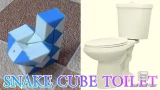 #Toilet how to make toilet with snake cube 24 pieces