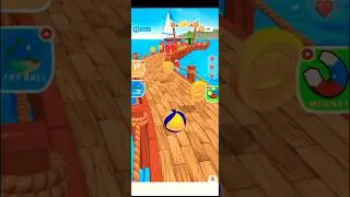 Beach Ball Rolling Ball Game #shorts #viralshorts #techgameshorts20