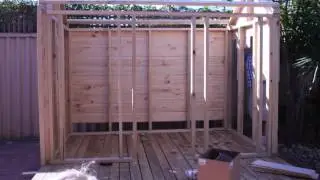 time lapse of building a cubby house