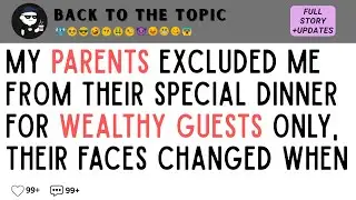 My PARENTS excluded me from their special DINNER for wealthy guests only, their faces changed when