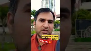 Singapore S Pass Salary #shorts #singapore #workpermit