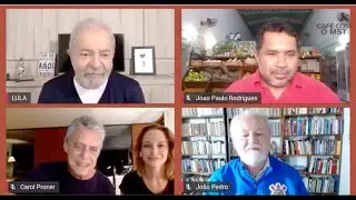 LULA E CHICO BUARQUE NO CAFÉ COM O MST