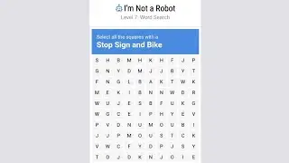 Neal.Fun I'm Not a Robot Level 7: Word Search