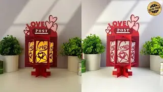 How To Make Paper Cut Lantern Letter Box Valentine