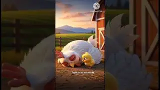 a heart Touching of a  peacock and chick 😭🥲 emotional story hen  peacock #ai #hen #peacock