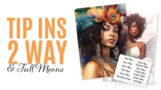 DIY B6 Stalogy Planner Tip Ins and 2024 Full Moon Schedule Spread