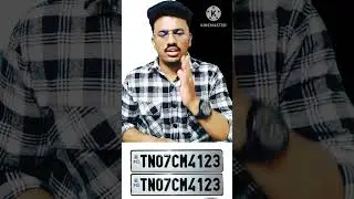 |DEFECTIVE NUMBER PLATE FINE| #tamil #shorts #trafficpolice #ytshorts #tamilnadu #fine #viral