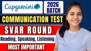 Capgemini SVAR Round 2026 Batch | Capgemini Communication Assessment | Versant Round Capgemini #job
