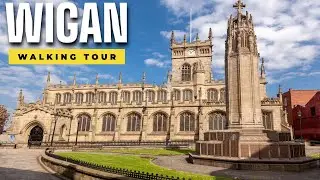 Wigan walking tour 4k [2021] (England, UK city walk in Wigan)